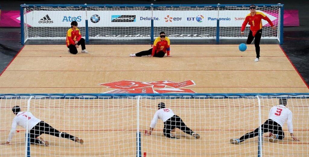 Mecz Goalballa.